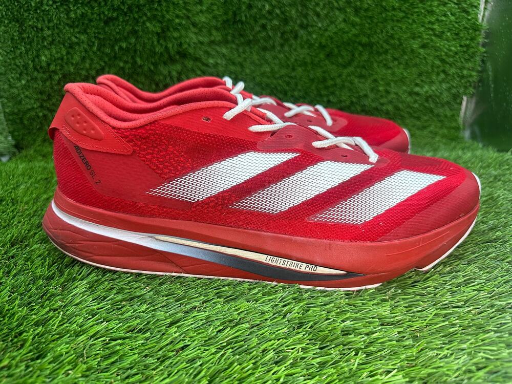 Adidas NC State Adizero SL2 JQ0246 Athletic Sneaker Men's 13 Red Mesh Sports